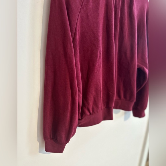 NWOT Frank and Oak burgundy sweatshirt - Picture 5 of 13